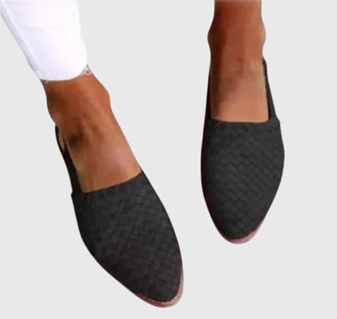 Mocassins Tressés À Enfiler Femme | Élégant