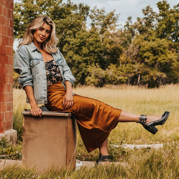Bottes Cowboy Femme | Talon Carré