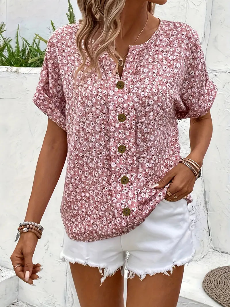 Blouse Boutonnée Décontractée Femme | Été