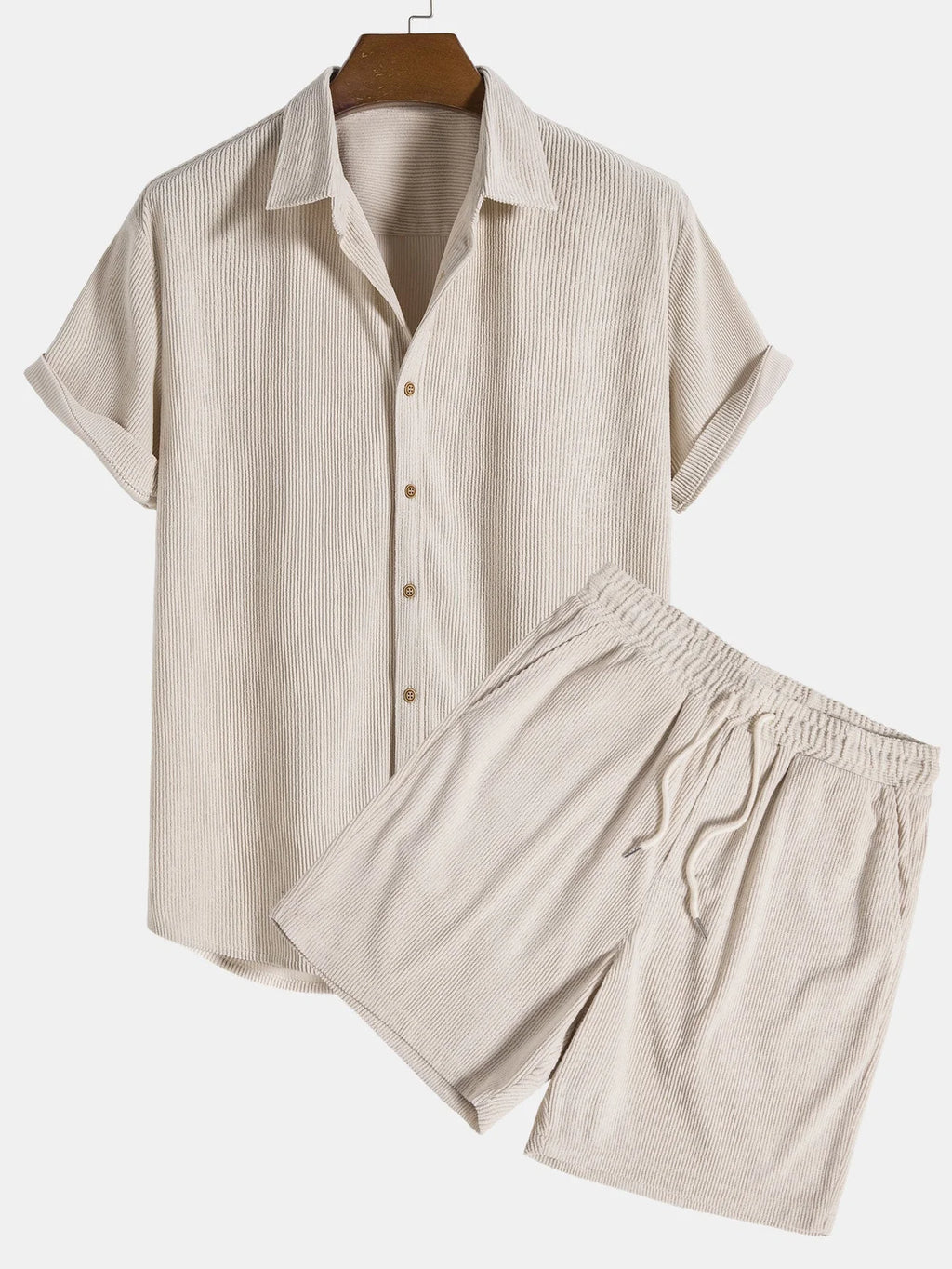 Ensemble homme chemise manches courtes et short | Décontracté
