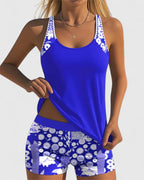 Ensemble Tankini Haut Et Short Imprimé Femme | Imprimé