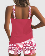 Ensemble Tankini Haut Et Short Imprimé Femme | Imprimé