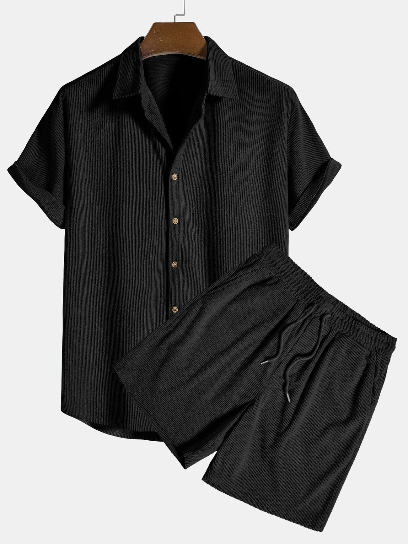Ensemble homme chemise manches courtes et short | Décontracté