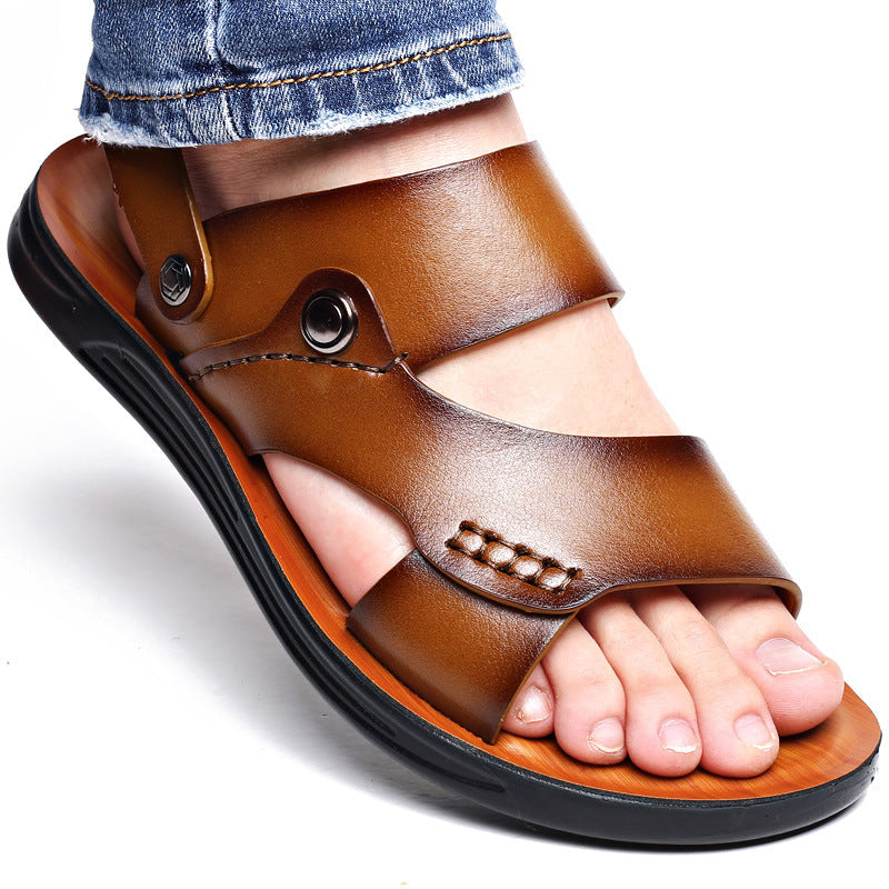Sandales Bout Ouvert Homme | À Bride