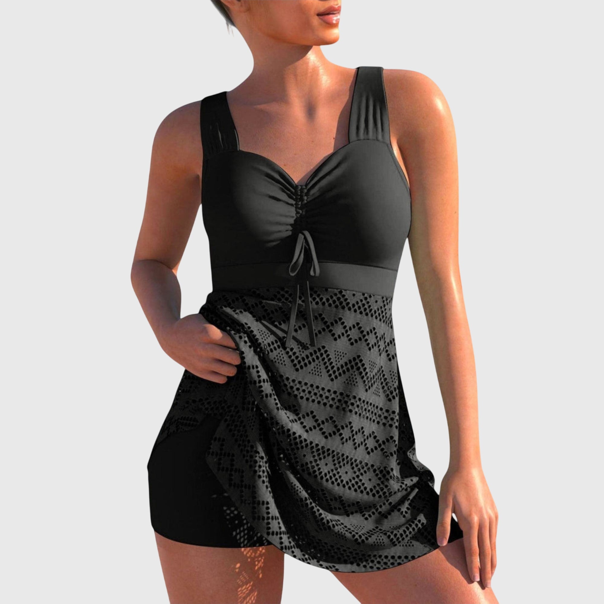 Robe De Bain Une Pièce Froncée Femme | Froncé