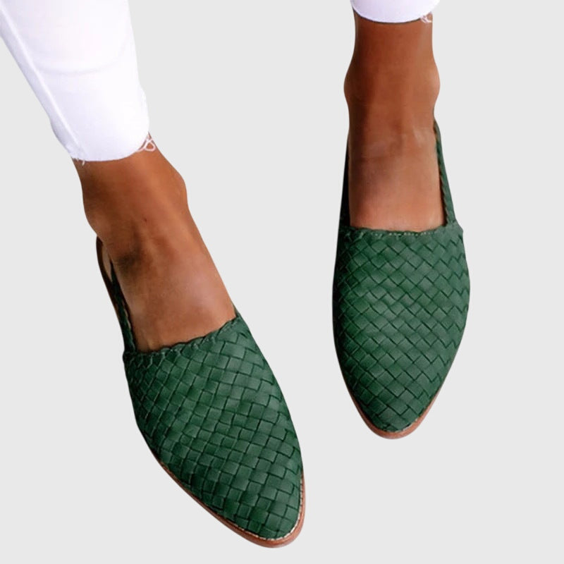 Mocassins Tressés À Enfiler Femme | Élégant