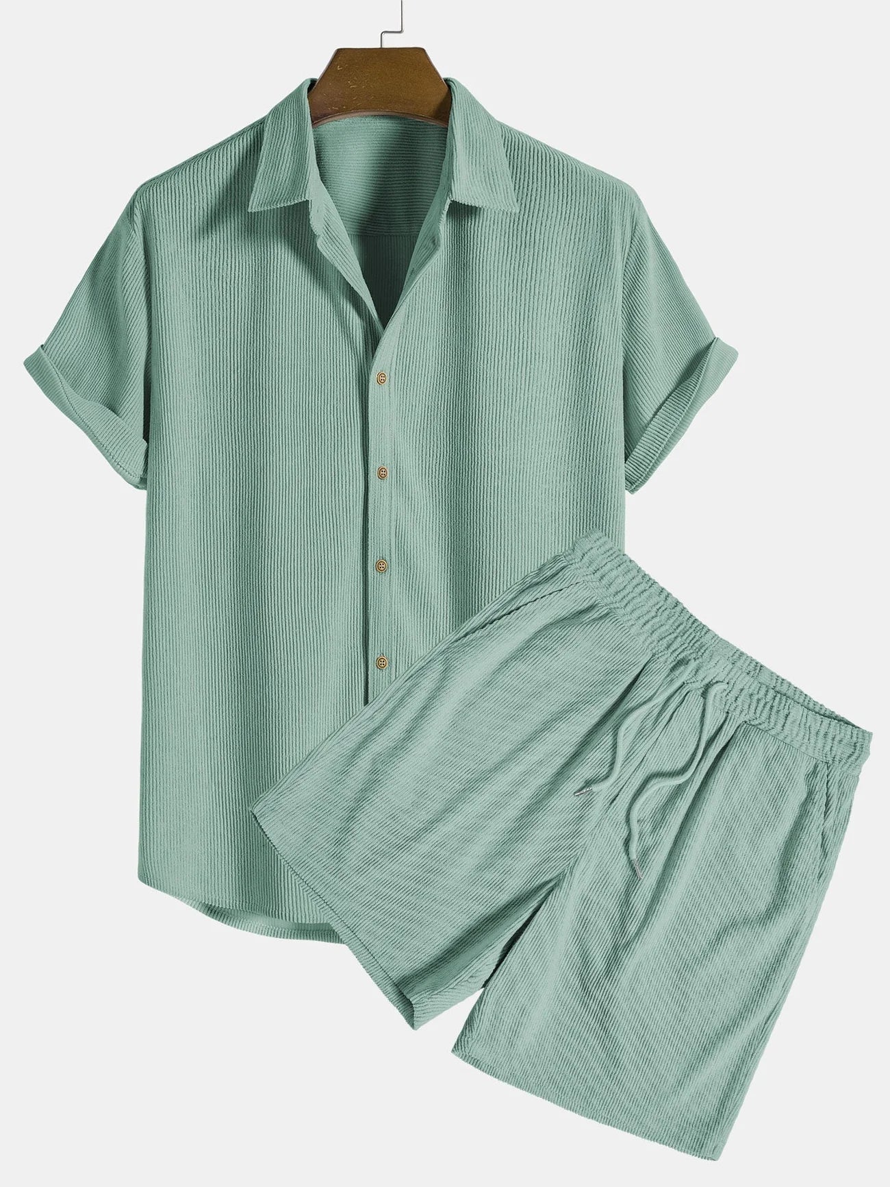 Ensemble homme chemise manches courtes et short | Décontracté