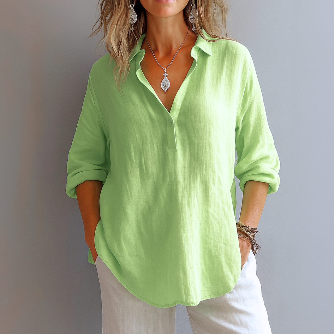 Chemise Ample Femme | Col