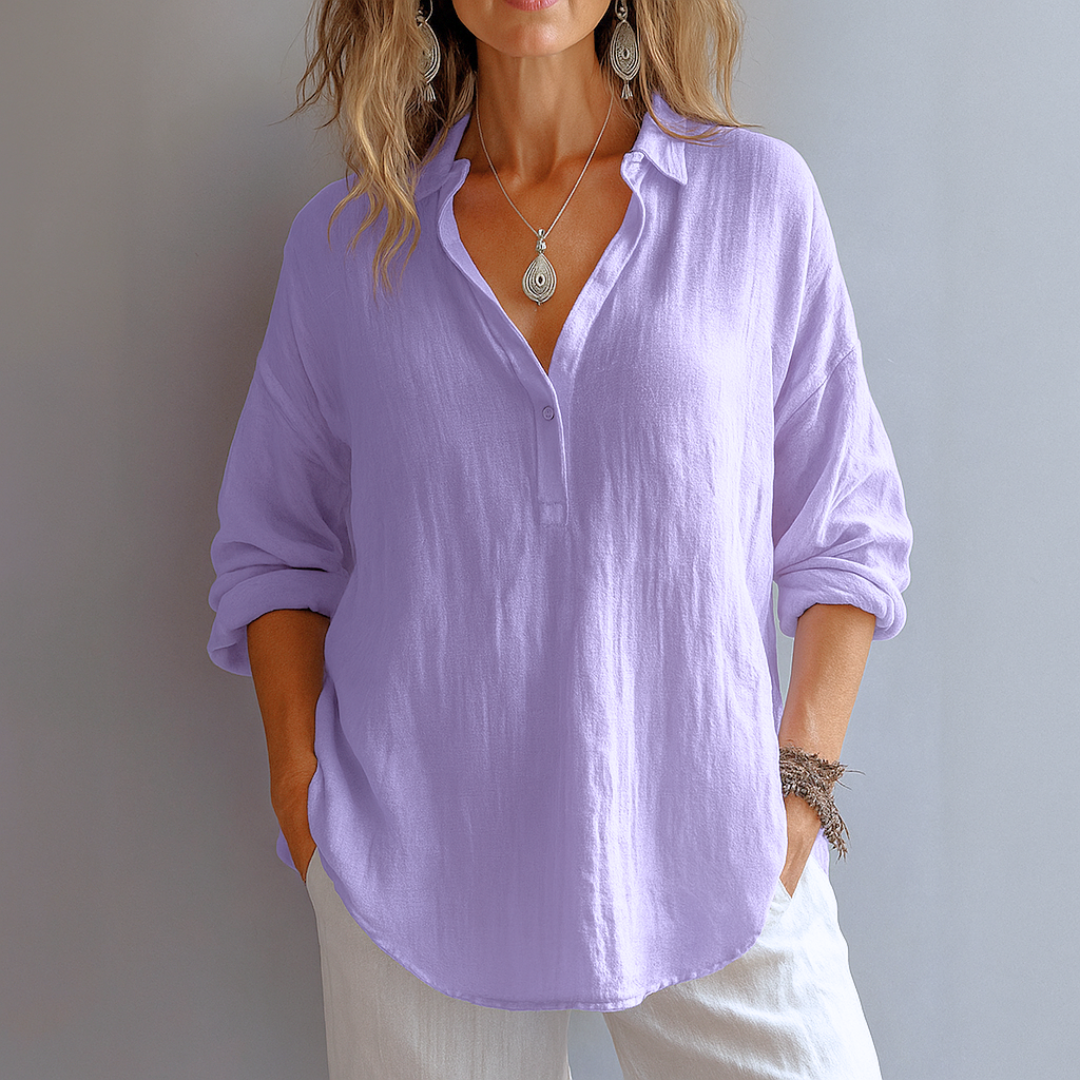 Chemise Ample Femme | Col