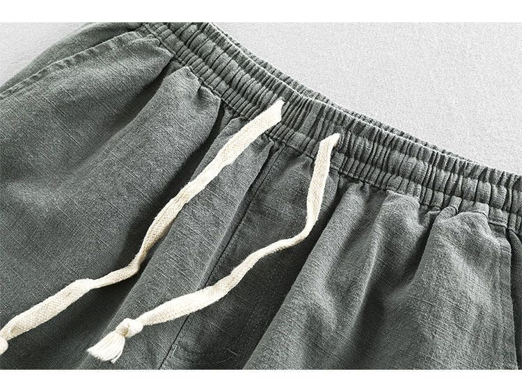 Short homme décontracté à cordon de serrage taille élastique minimaliste