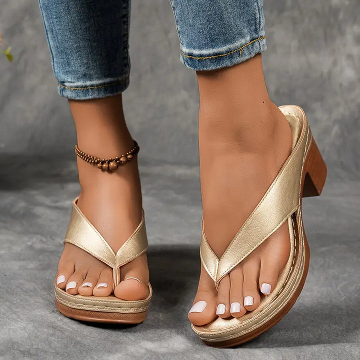 Sandales À Talon Femme | Talon Carré