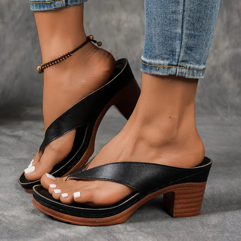 Sandales À Talon Femme | Talon Carré