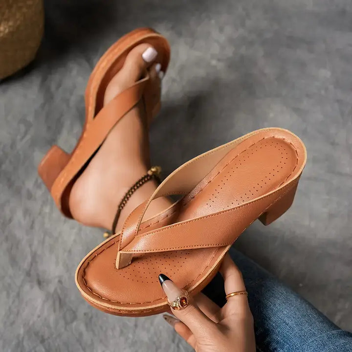 Sandales À Talon Femme | Talon Carré