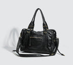 Sac femme grande bandoulière avec fermeture éclair | Tressé