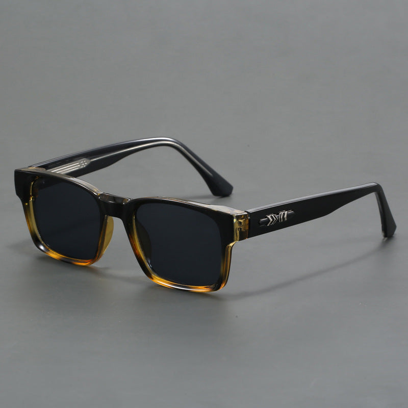 Lunettes de soleil homme polarisées carrées style décontracté