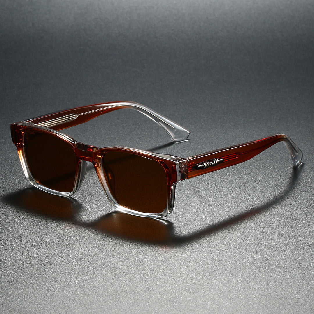 Lunettes de soleil homme polarisées carrées style décontracté