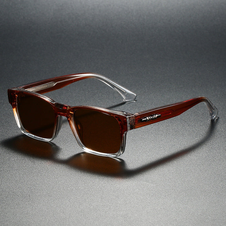Lunettes de soleil homme polarisées carrées style décontracté