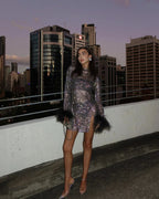 Robe De Soirée À Sequins Femme | Mini