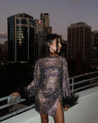 Robe De Soirée À Sequins Femme | Mini