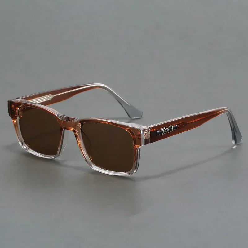 Lunettes de soleil homme polarisées carrées style décontracté