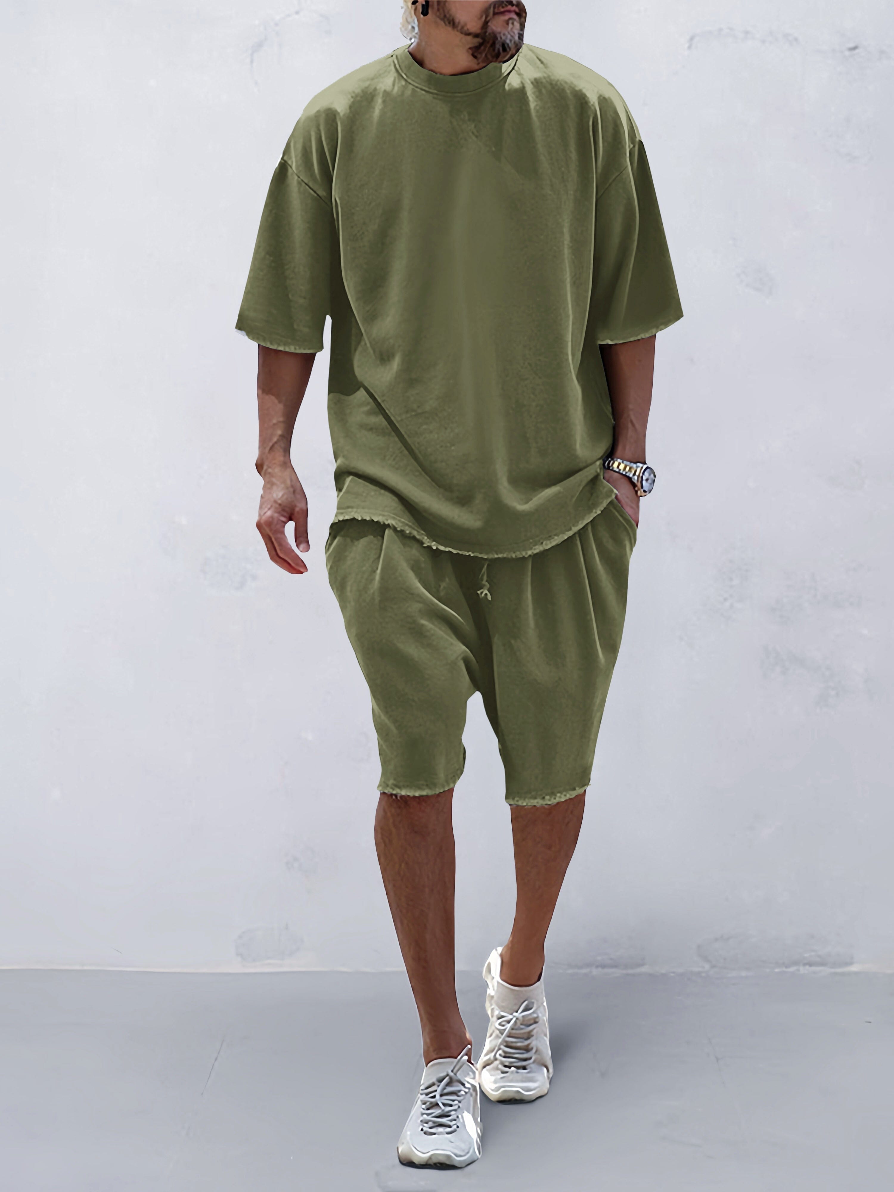 Ensemble D’été Ample Homme | Manches Courtes