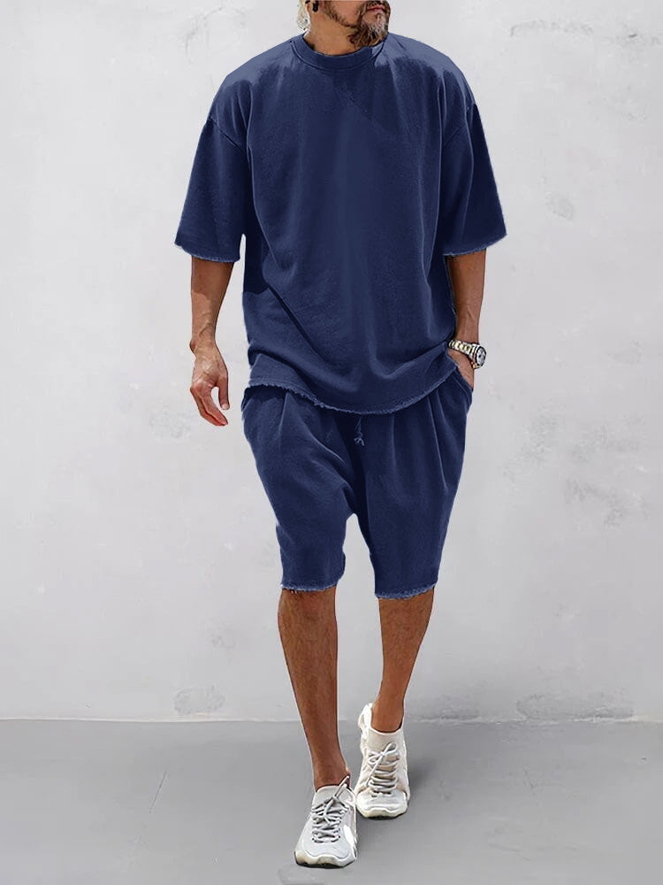 Ensemble D’été Ample Homme | Manches Courtes