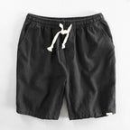 Short homme décontracté à cordon de serrage taille élastique minimaliste