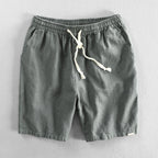 Short homme décontracté à cordon de serrage taille élastique minimaliste