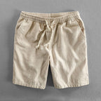 Short homme décontracté à cordon de serrage taille élastique minimaliste