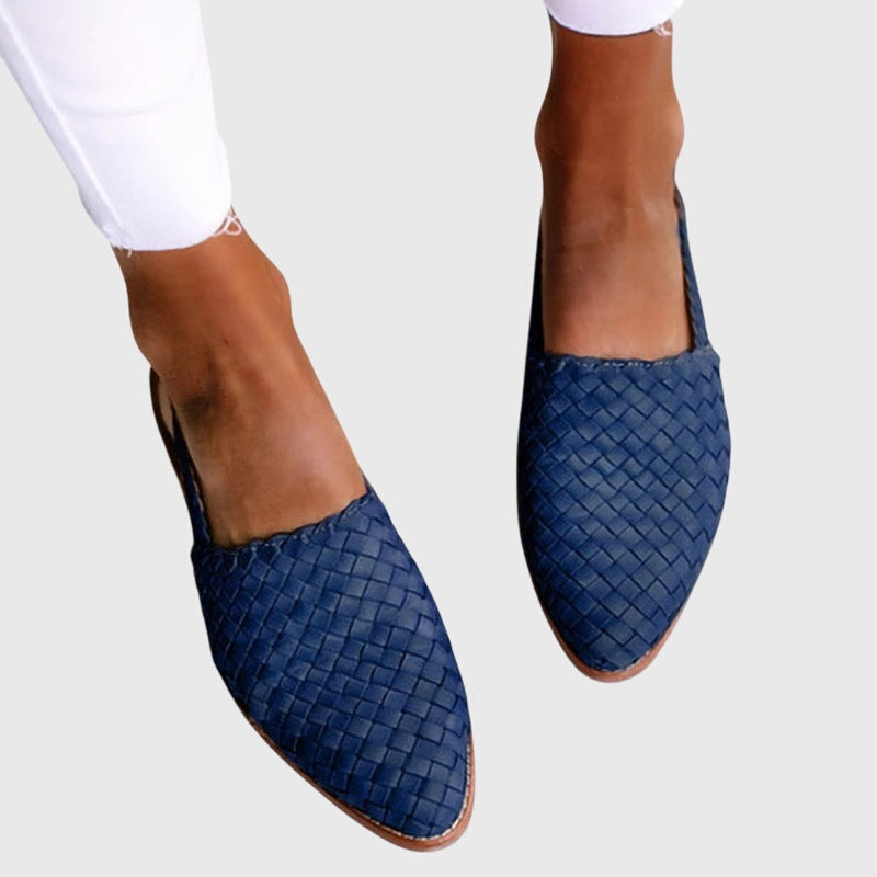 Mocassins Tressés À Enfiler Femme | Élégant