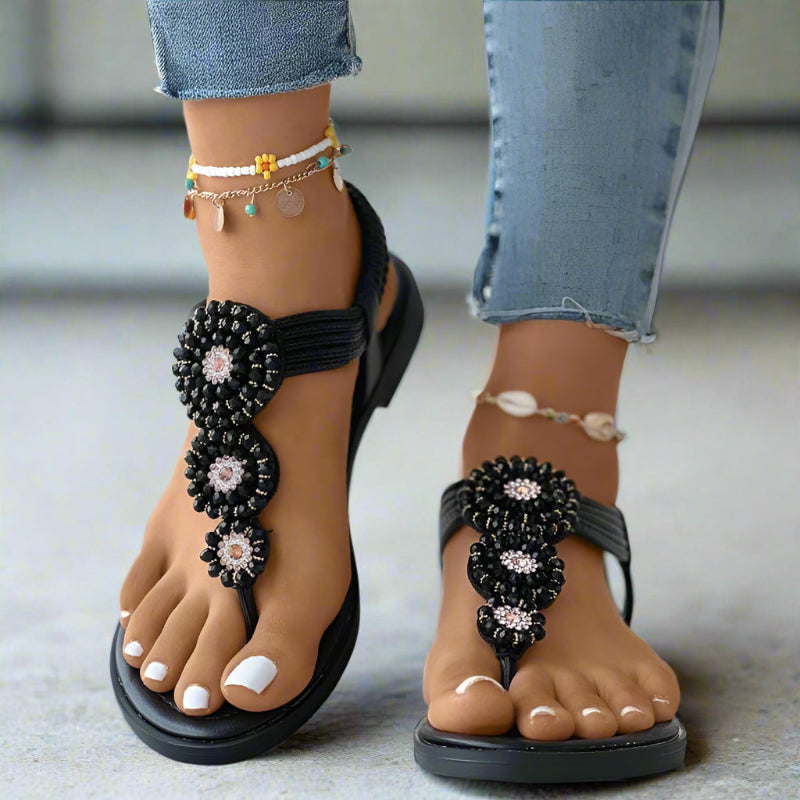 Sandales Bout Ouvert Femme | Plates