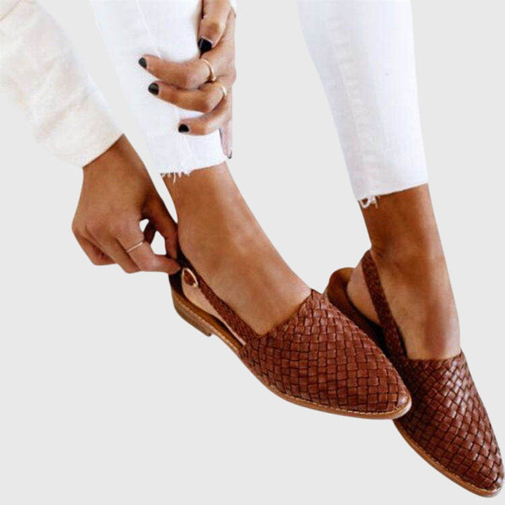 Mocassins Tressés À Enfiler Femme | Élégant