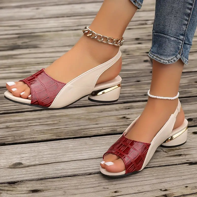 Escarpins Slingback Femme | Talon Carré