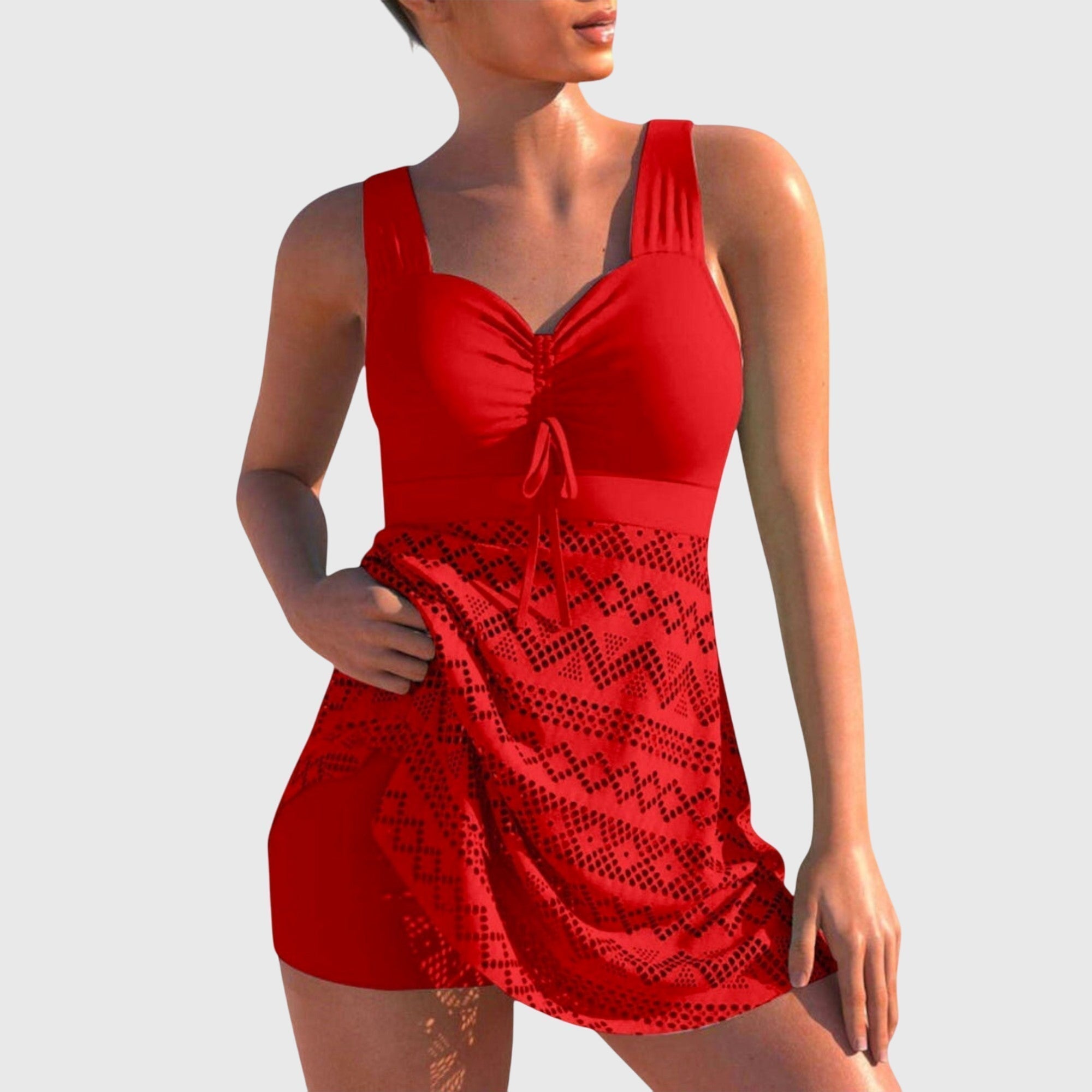 Robe De Bain Une Pièce Froncée Femme | Froncé