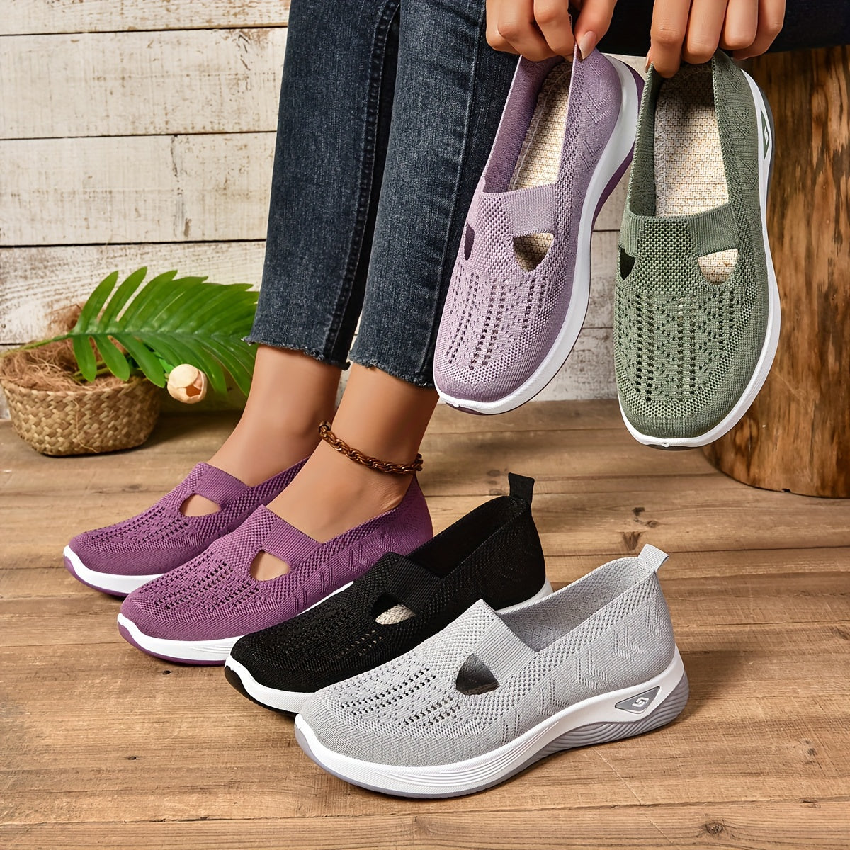 Baskets Orthopédiques À Enfiler Femme | Respirant
