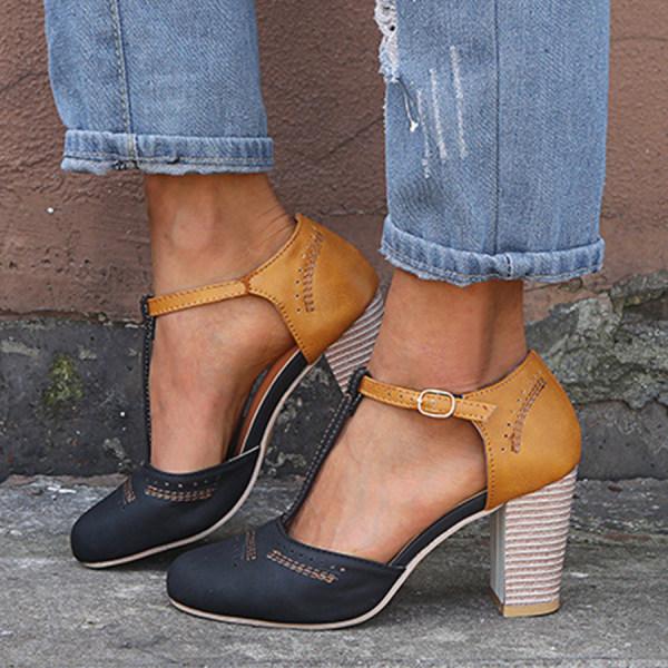 Chaussures Mary Jane À Talon Femme | Bloc