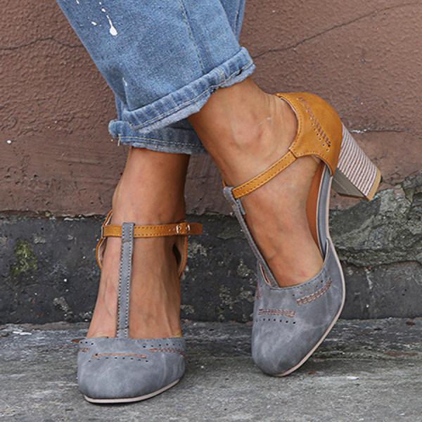 Chaussures Mary Jane À Talon Femme | Bloc
