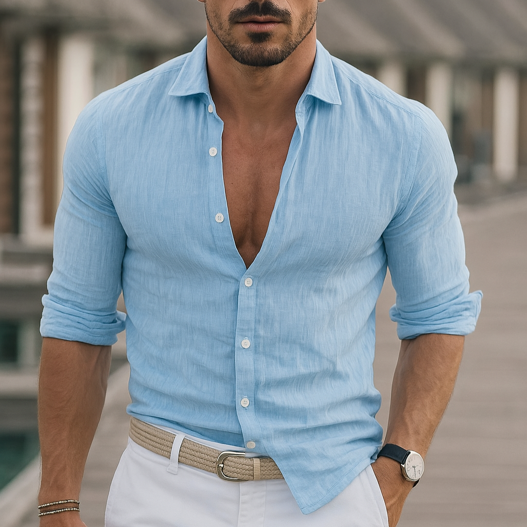 Chemise Boutonnée Homme | Manches Longues