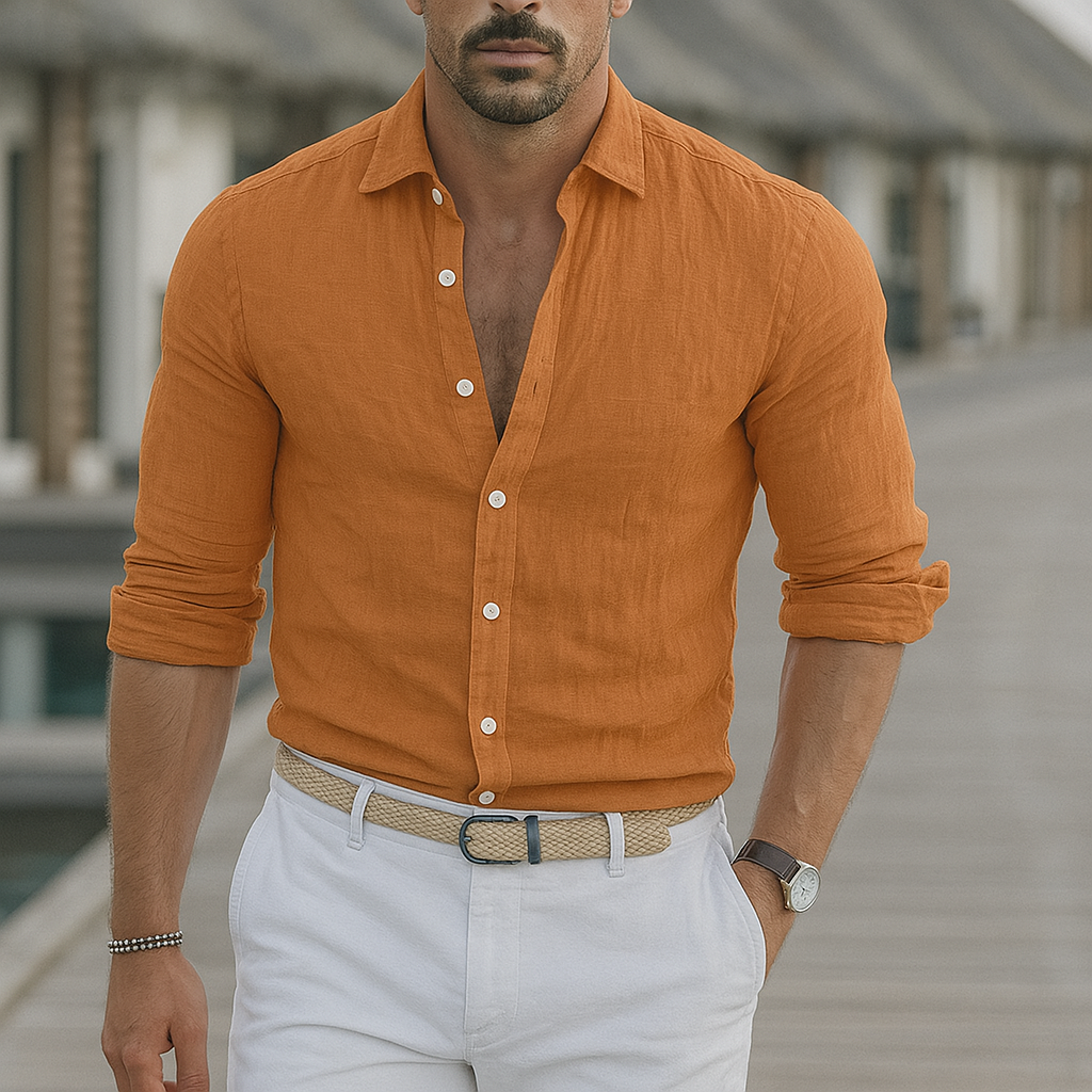Chemise Boutonnée Homme | Manches Longues