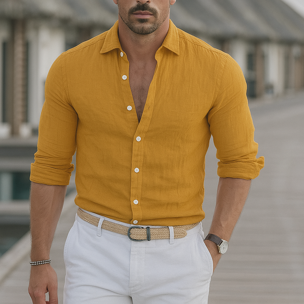 Chemise Boutonnée Homme | Manches Longues