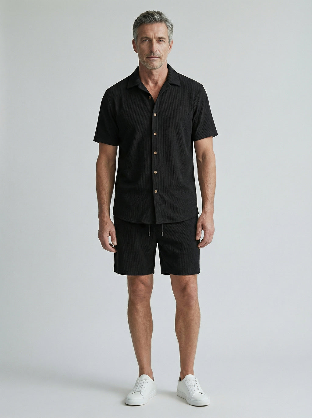 Ensemble homme chemise manches courtes et short | Décontracté