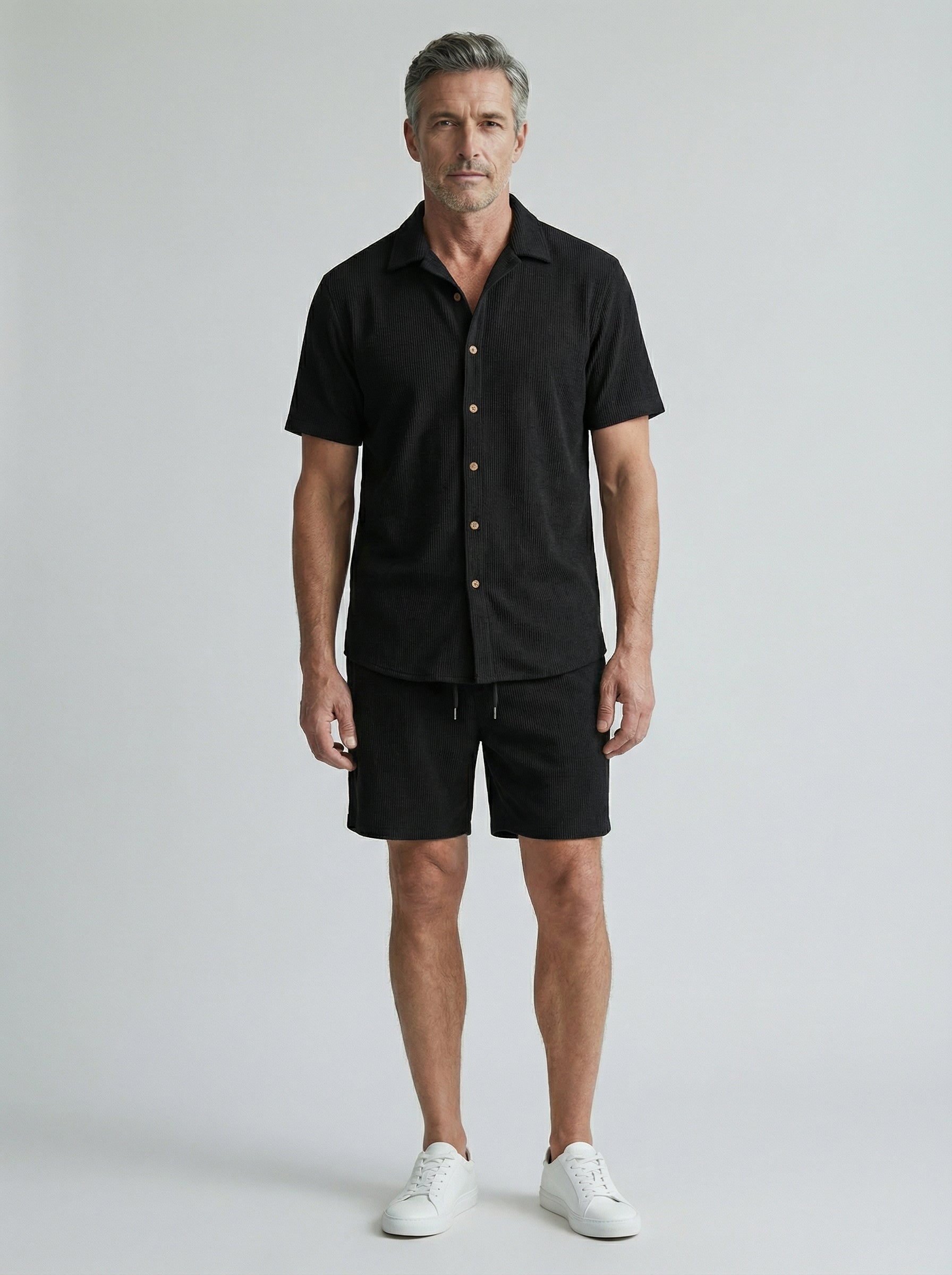 Ensemble homme chemise manches courtes et short | Décontracté