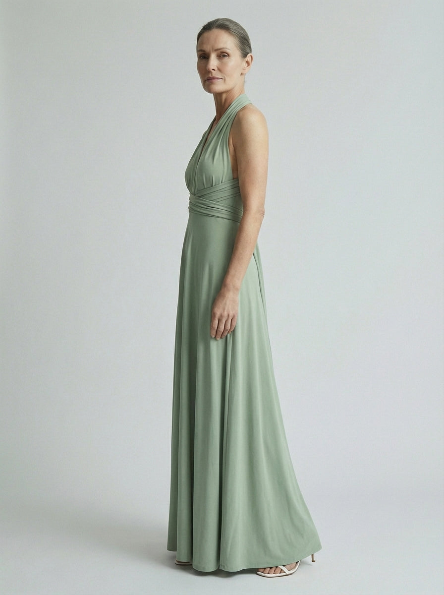 Robe femme dos nu multi position soirée | Maxi