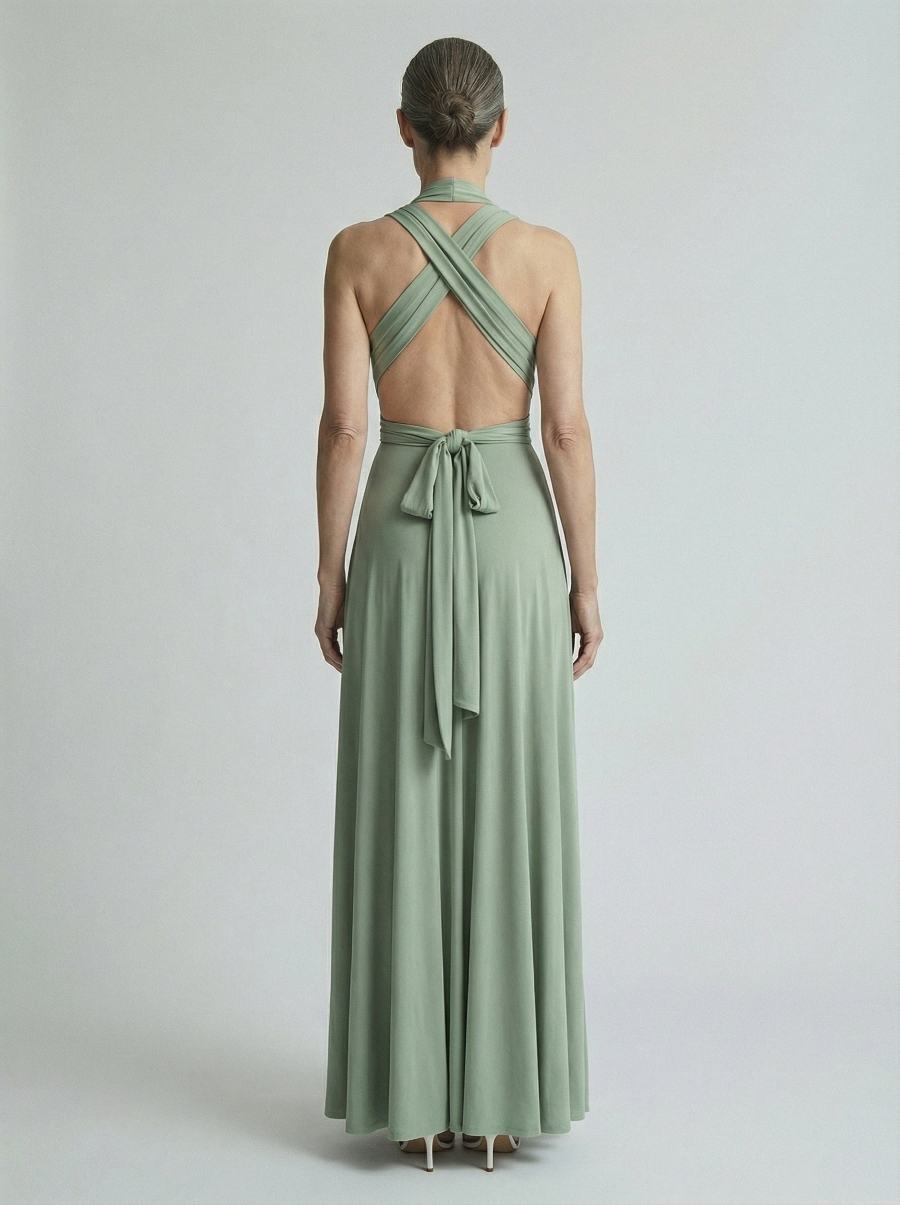 Robe femme dos nu multi position soirée | Maxi