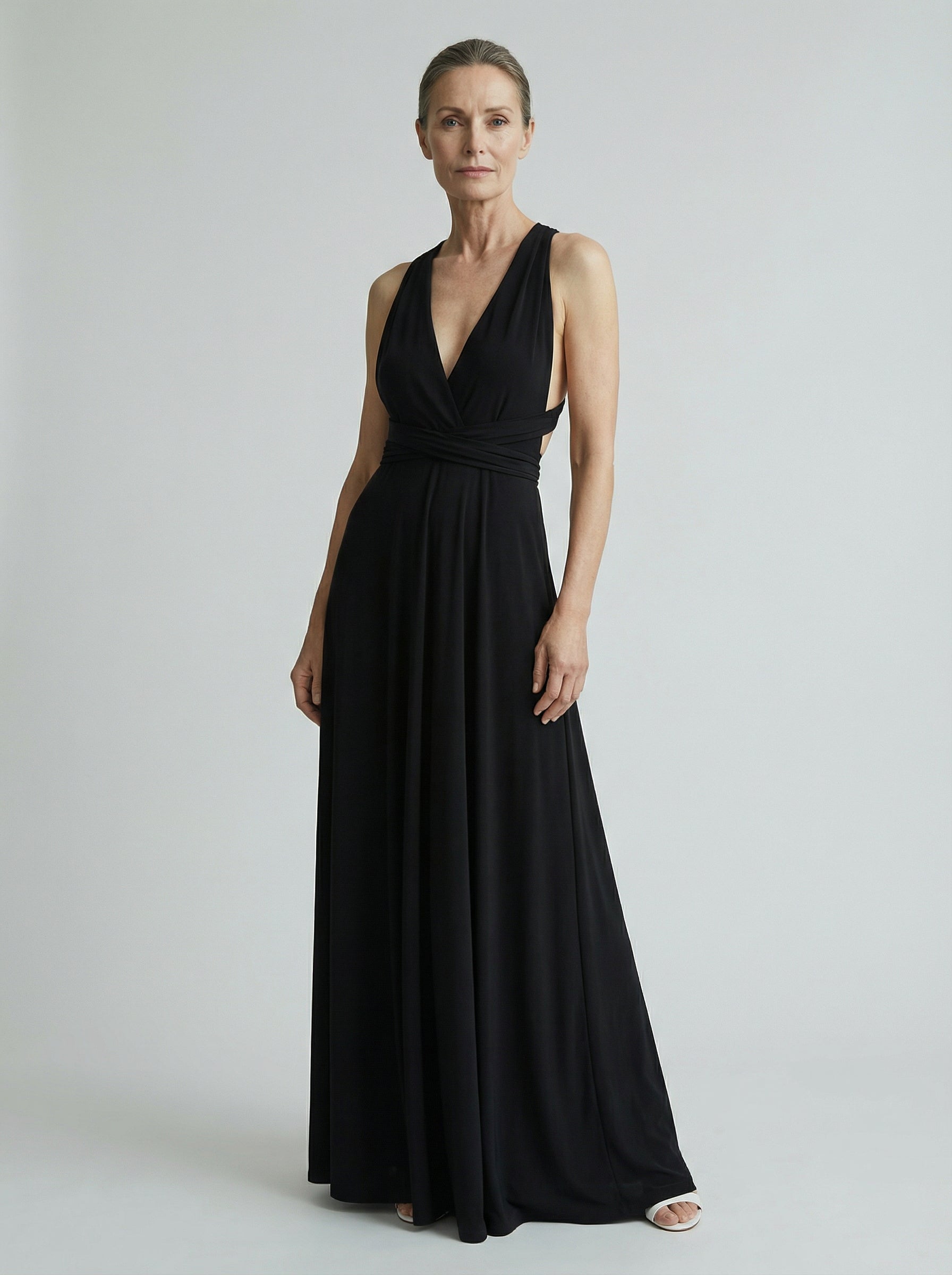 Robe femme dos nu multi position soirée | Maxi