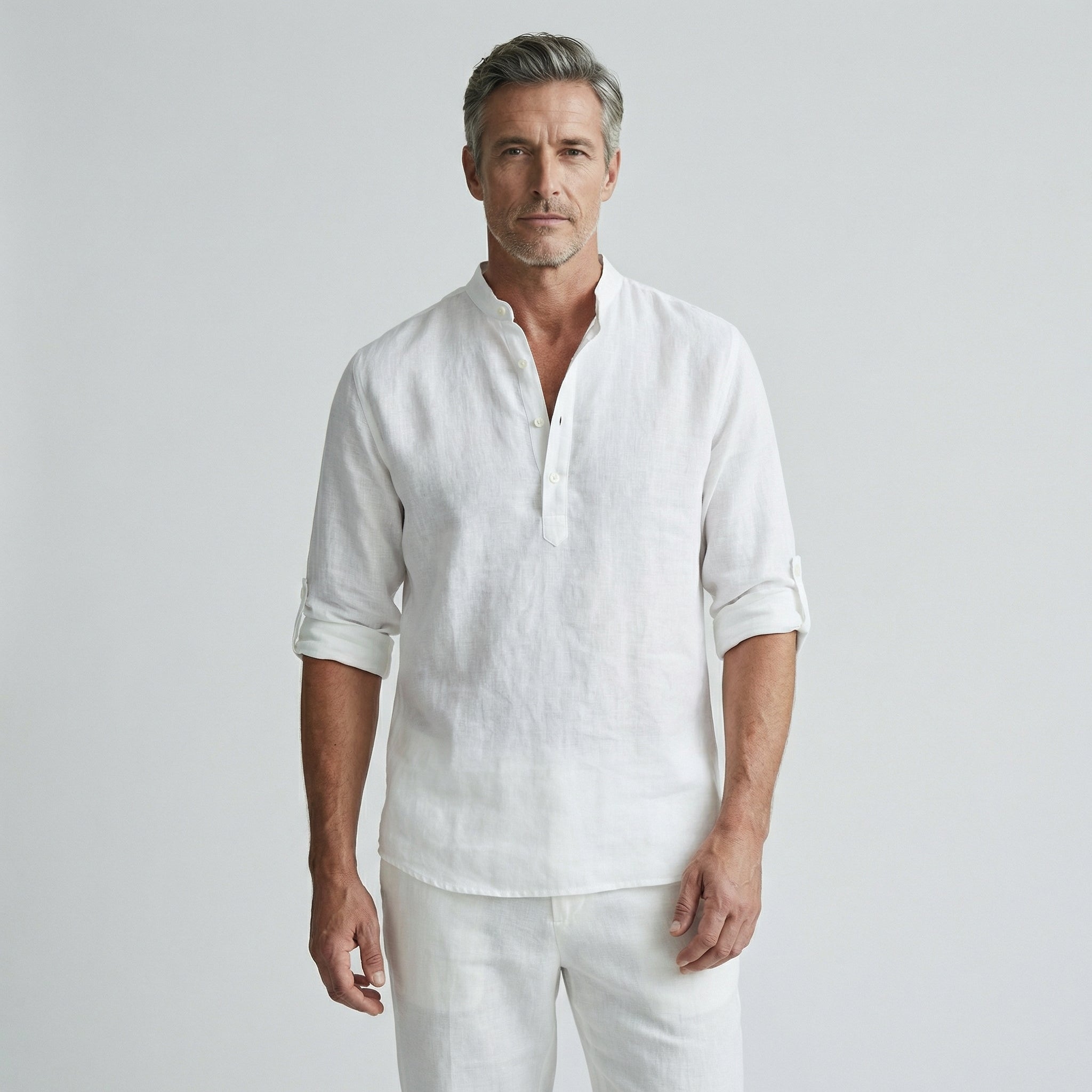 Chemise homme manches longues décontractée | Été