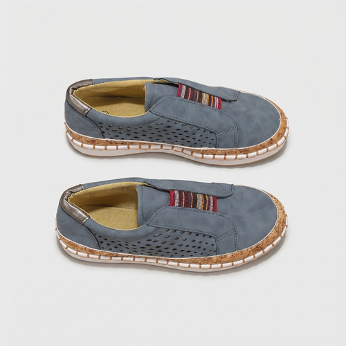 Chaussures femme slip on perforées | Marche