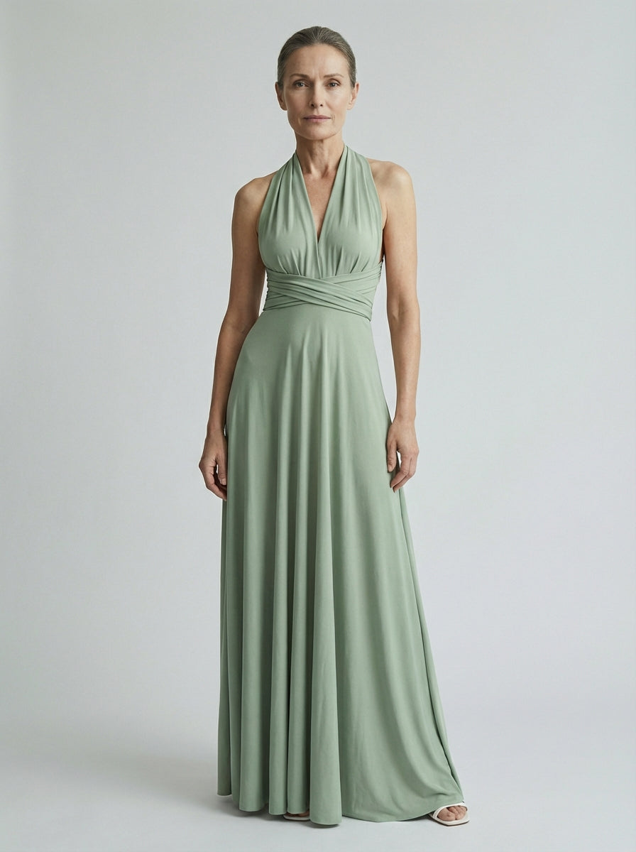 Robe femme dos nu multi position soirée | Maxi