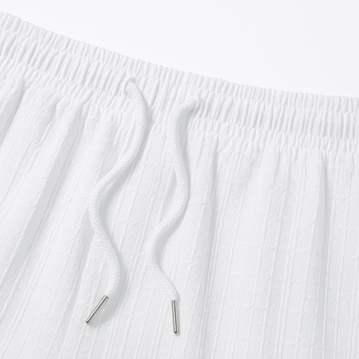Ensemble homme été décontracté deux pièces t-shirt et short à cordon