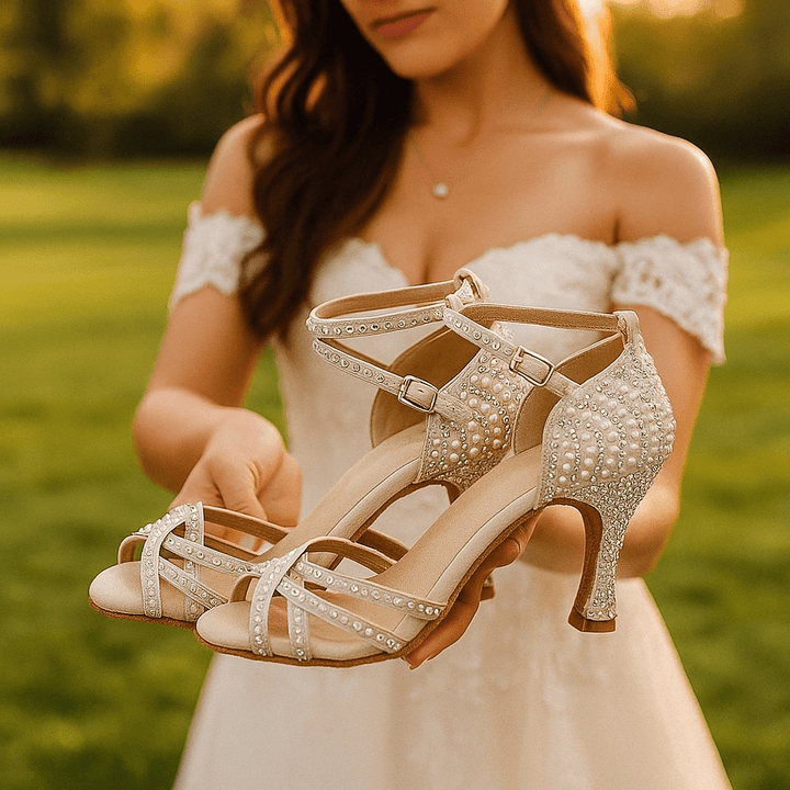 Sandales À Lanières De Soirée Femme | Strass